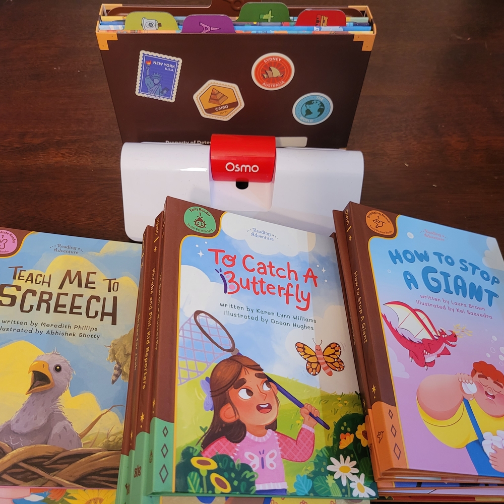 1st Grade Osmo Little Genius Starter Kit with 30 Books And Magic Wand